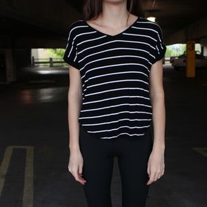 Black and White Striped T-Shirt